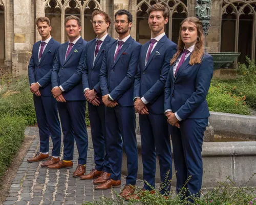 V.l.n.r. Antoine, Olivier, Mervin, Jack, Sander, Mette