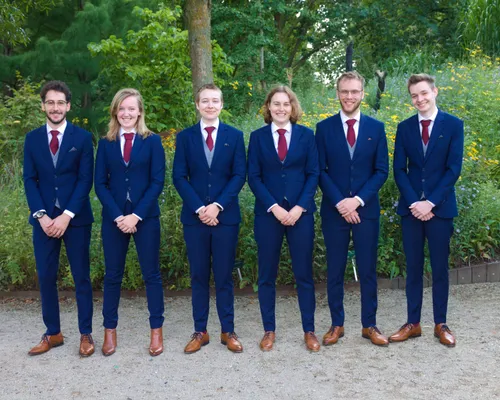 V.l.n.r. Luc, Ive, Lukas, Yfke, Jelte, Siwert
