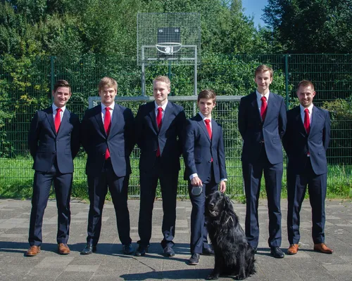 V.l.n.r. Rogier, Robin, Thomas, Raoul, Yorick, Simon