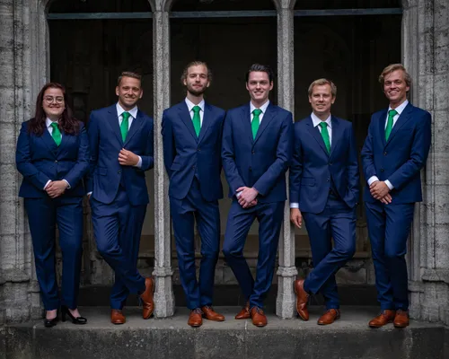 V.l.n.r. Zoë, Jari, Stef, Silvan, Matthijs, Glenn